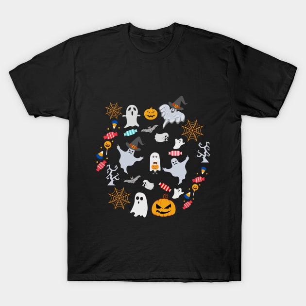 Halloween Face Mask, Haloween Party Face Mask for Kids. T-Shirt by DakhaShop